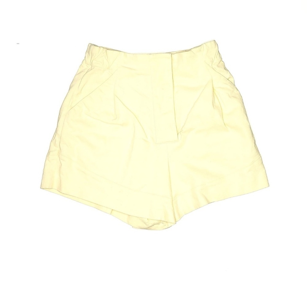 Zara light yellow / white shorts size large